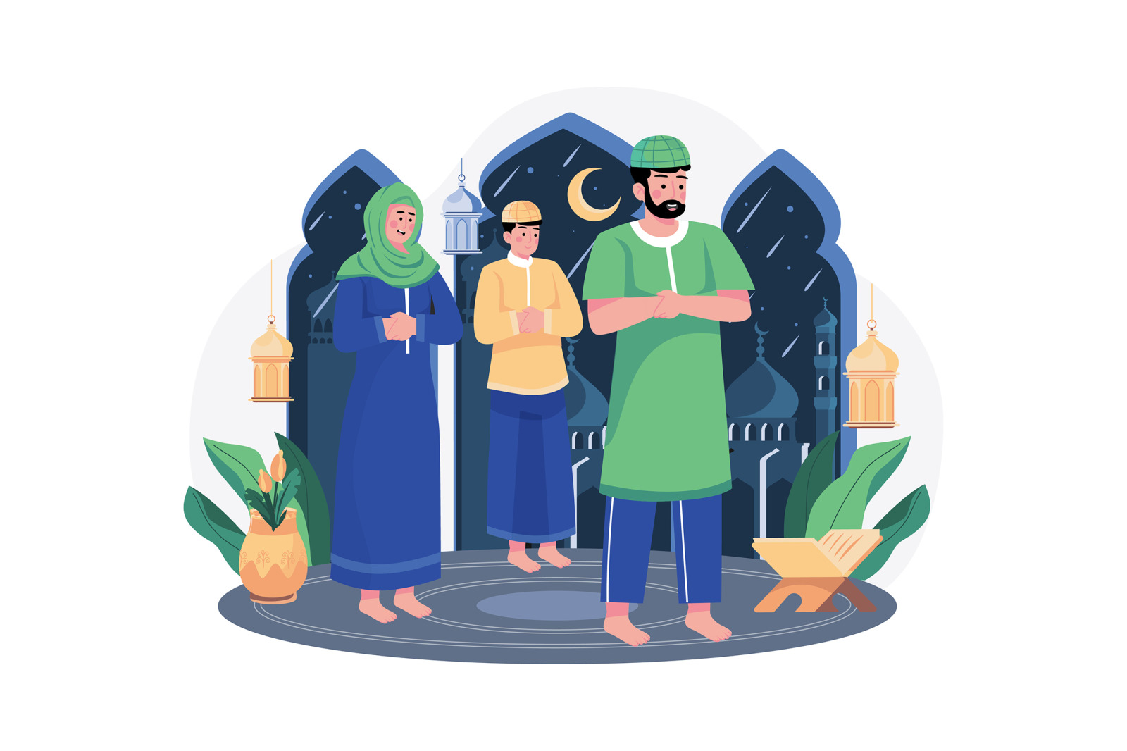M545_Eid Al-adha Illustration Pack M545_Eid Al-adha Illustration Pack