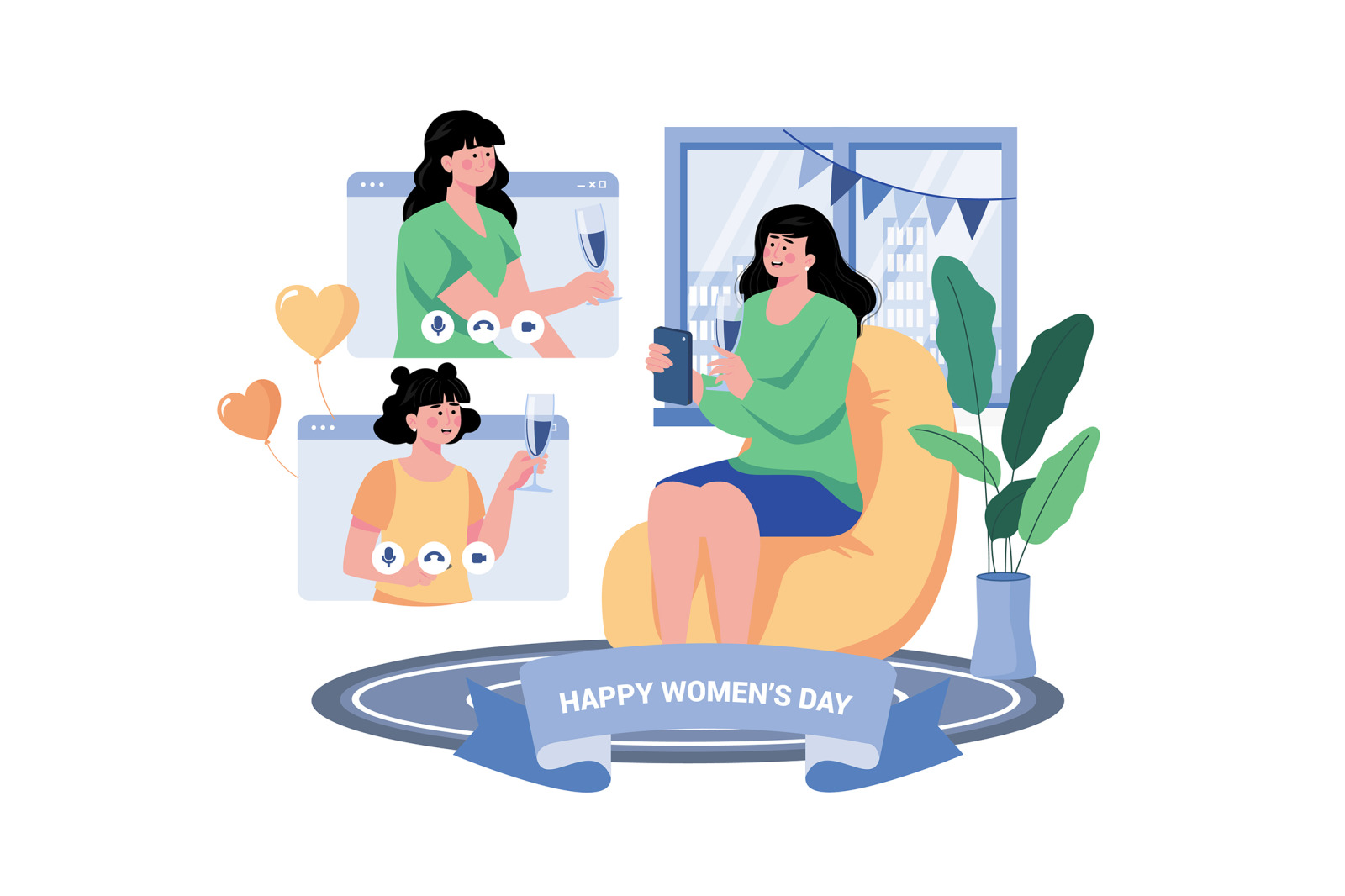 M546_Woman’s Day Illustration Pack