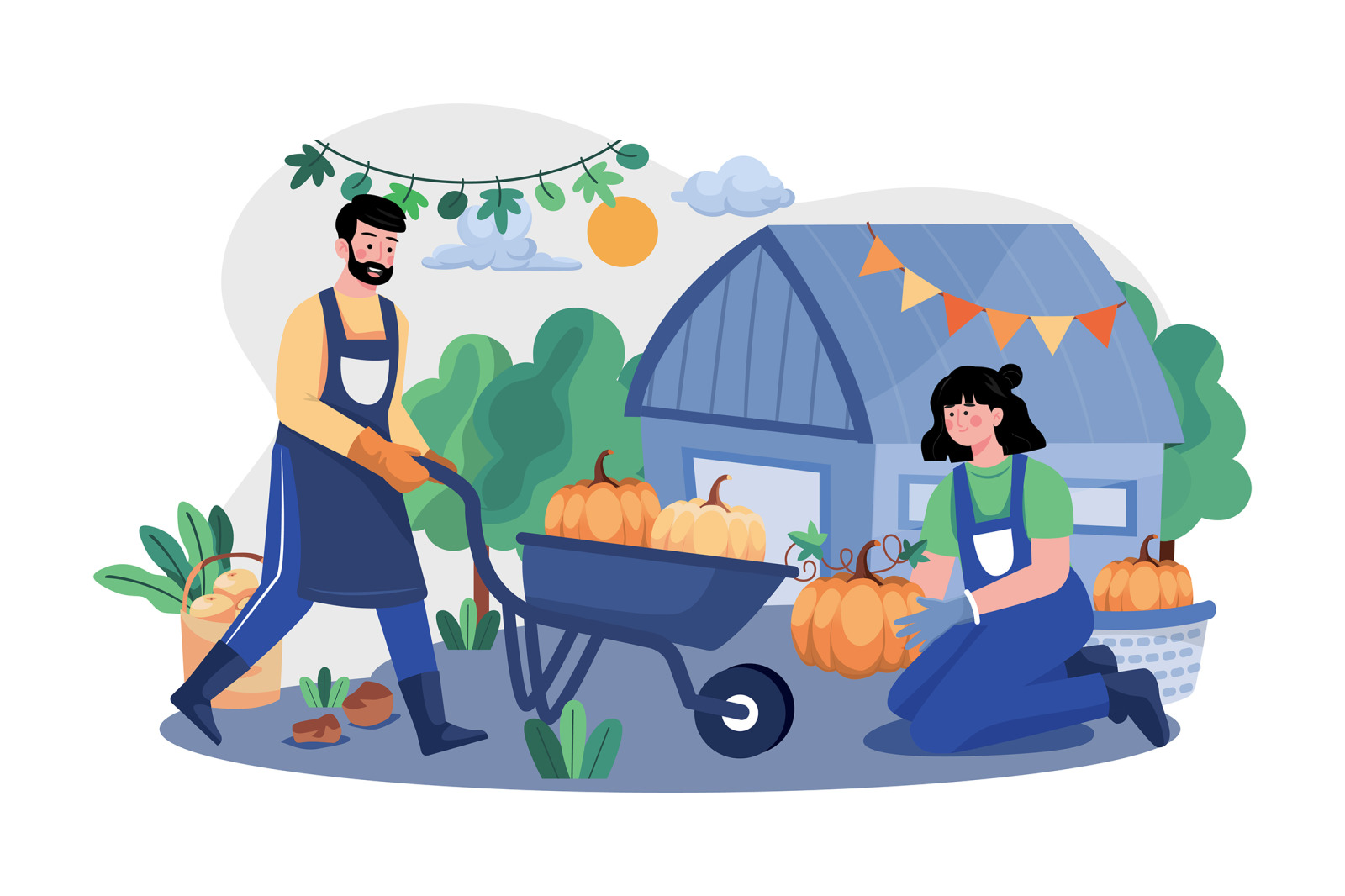 M547_ Thanksgiving Day Illustration Pack M547_ Thanksgiving Day Illustration Pack