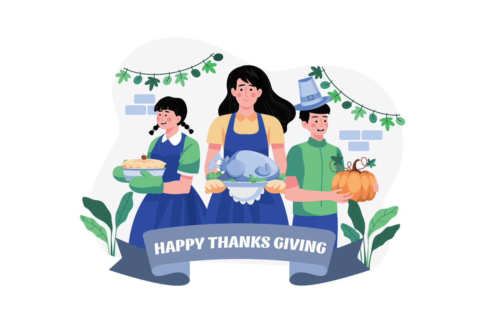 M547_ Thanksgiving Day Illustration Pack M547_ Thanksgiving Day Illustration Pack