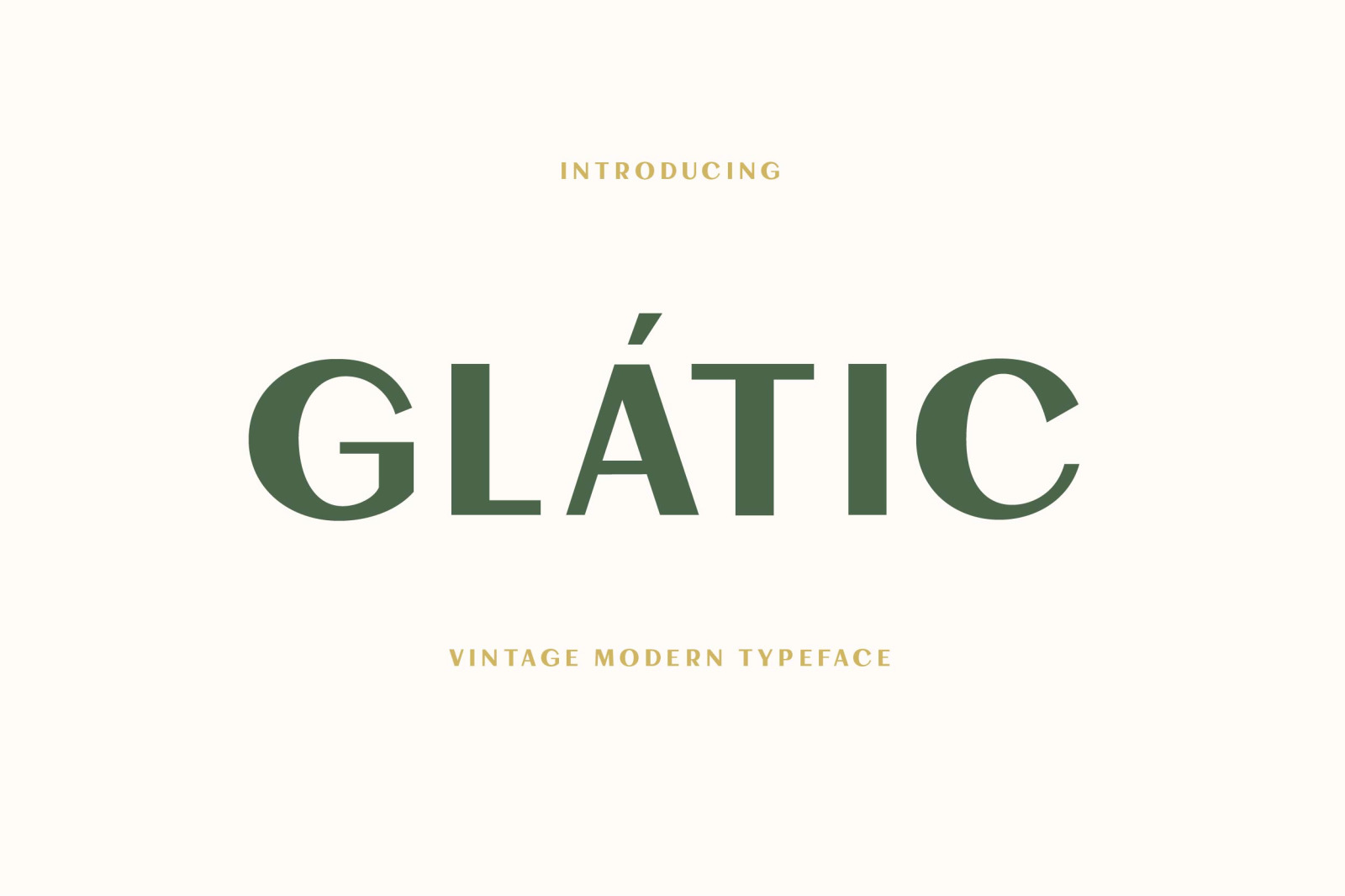 Glatic Vintage Modern Typeface