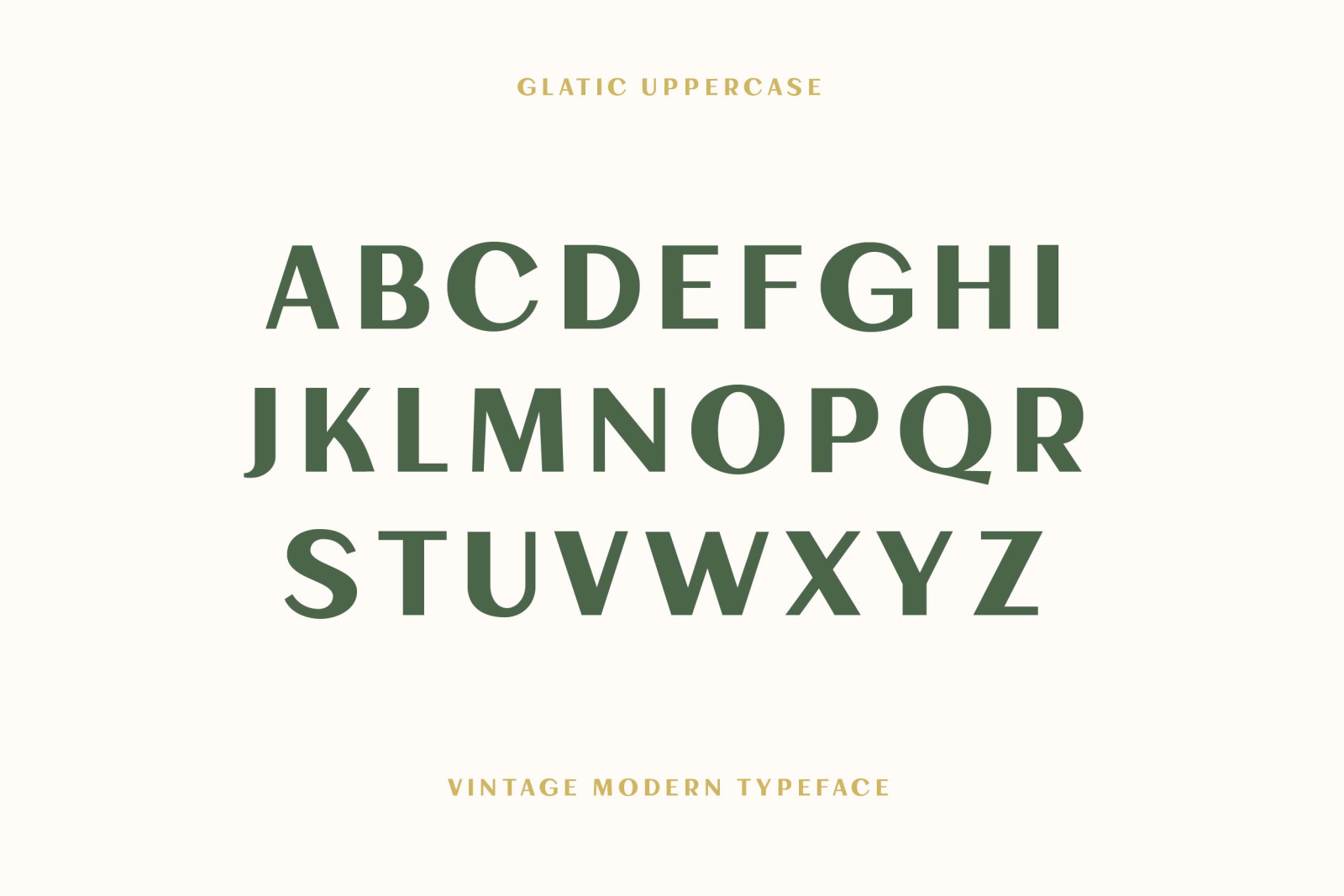 Glatic Vintage Modern Typeface Glatic Vintage Modern Typeface