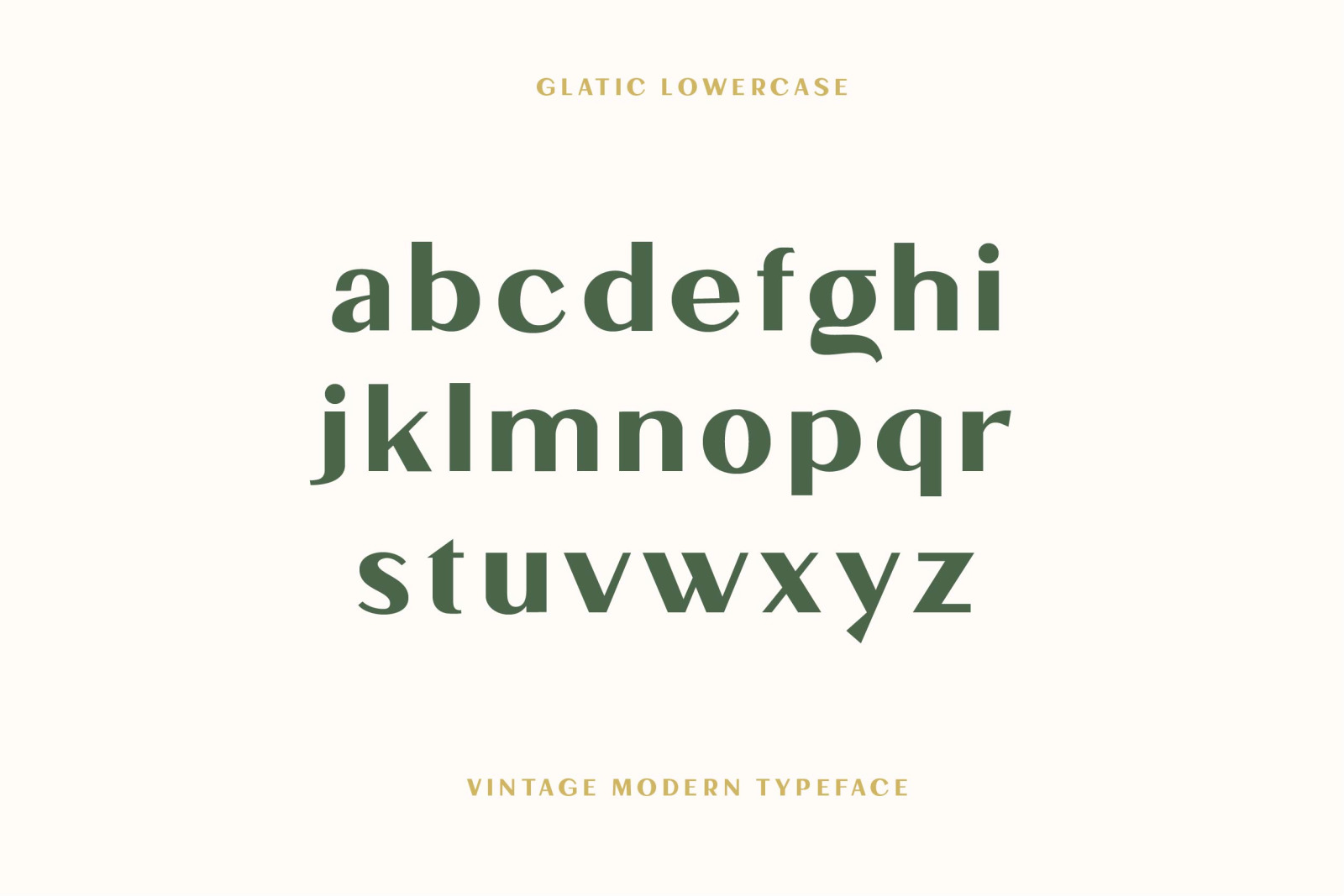 Glatic Vintage Modern Typeface Glatic Vintage Modern Typeface
