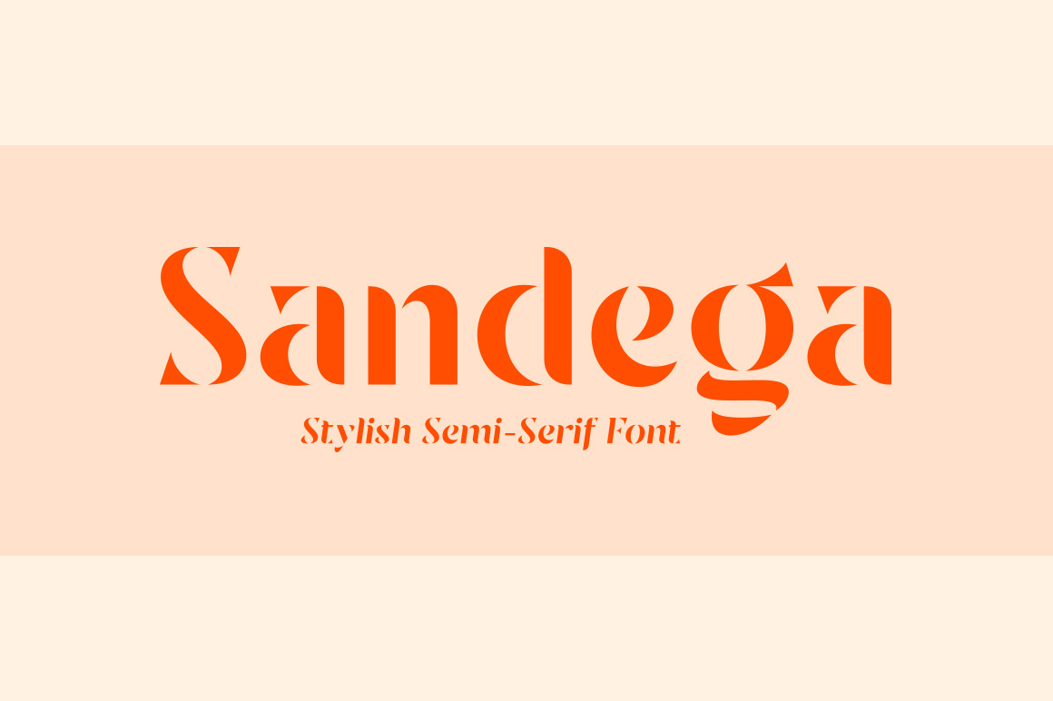 Sandega Font Sandega Font