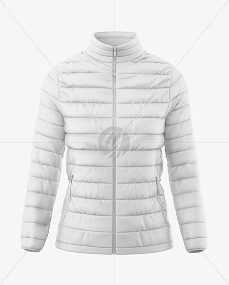 Woman's Down Jacket Mockup - Front View