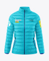 Woman's Down Jacket Mockup - Front View