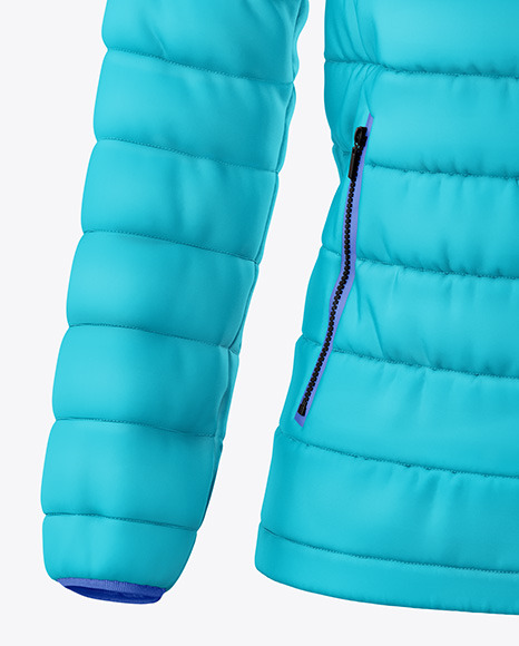 Woman's Down Jacket Mockup - Front View