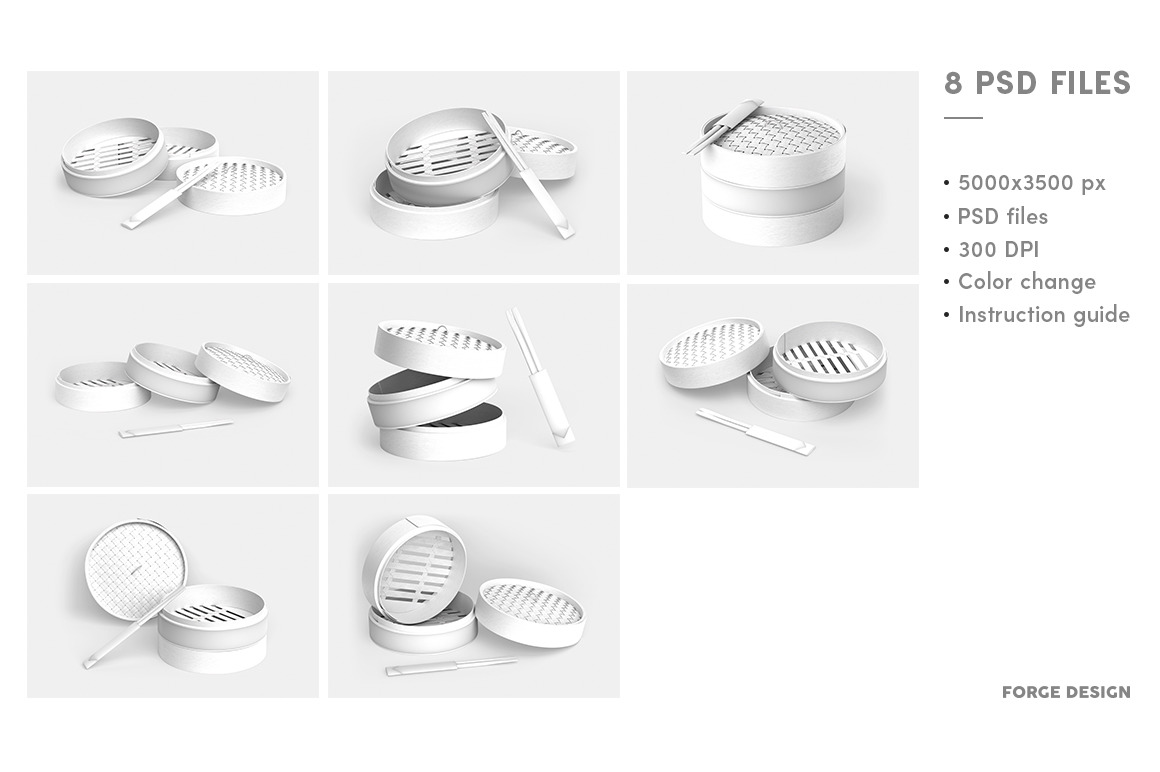 Asian Packaging Mockup Set Asian Packaging Mockup Set