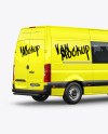 Van Mockup - Back Half Side View