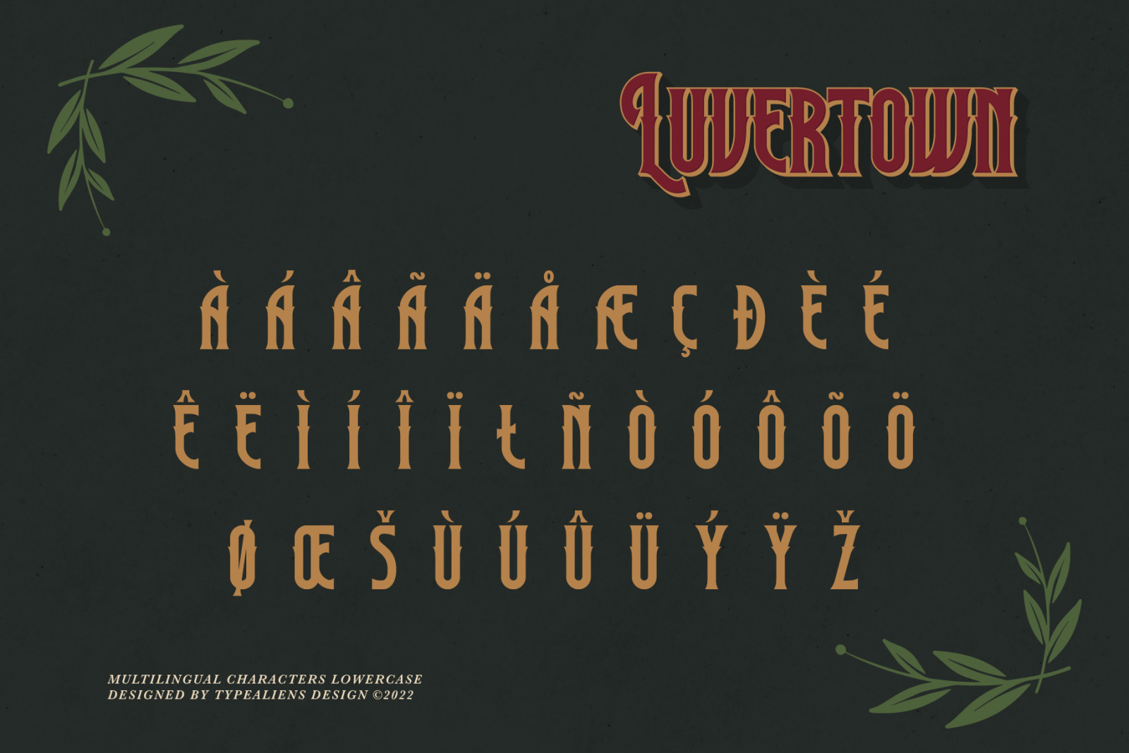 Luvertown Font Luvertown Font