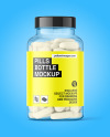 Clear Pills Bottle Mockup