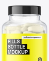 Clear Pills Bottle Mockup