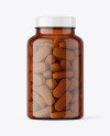 Amber Pills Bottle Mockup Amber Pills Bottle Mockup