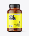 Amber Pills Bottle Mockup Amber Pills Bottle Mockup