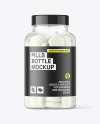 Clear Tablets Bottle Mockup