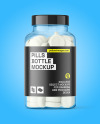 Clear Tablets Bottle Mockup