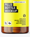 Amber Tablets Bottle Mockup