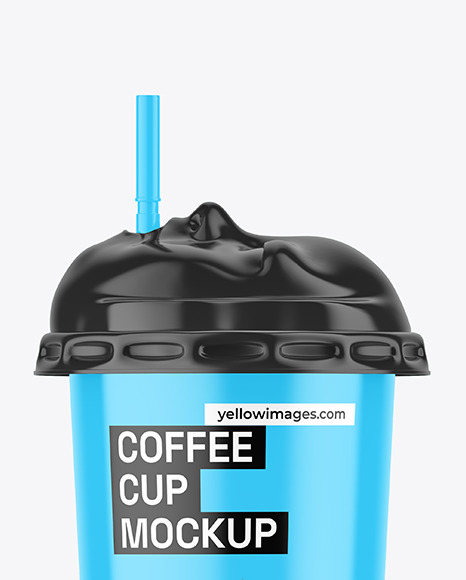 Glossy Coffee Cup Mockup