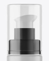 Matte Cosmetic Bottle with Pump Mockup