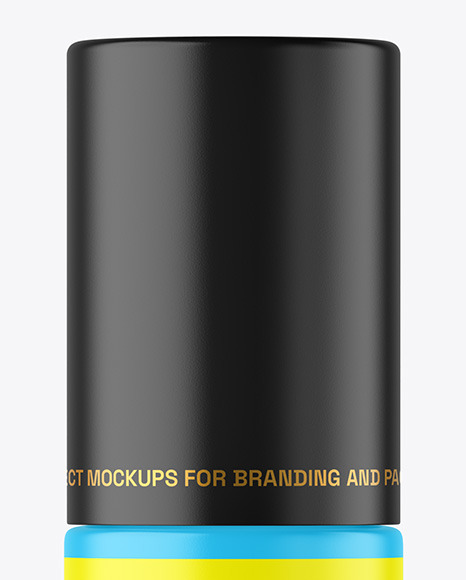 Matte Cosmetic Bottle with Pump Mockup