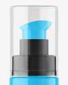 Glossy Cosmetic Bottle with Pump Mockup