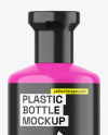 Glossy Plastic Cosmetic Bottle Mockup