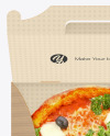 Opened Corrugated Box w/ Pizza Mockup