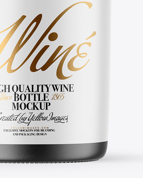 Ceramic Wine Bottle Mockup