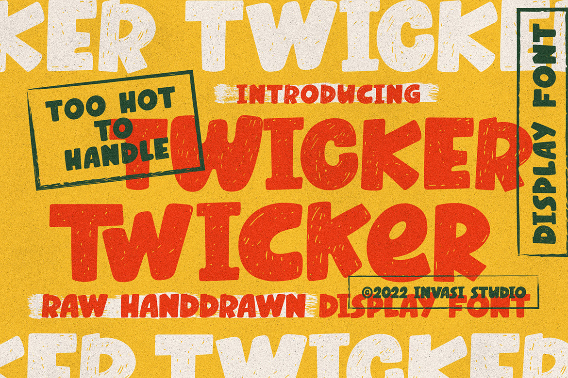 Twicker - Playful Sketch Font