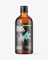 Amber Glass Bottle Mockup Amber Glass Bottle Mockup
