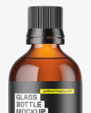 Amber Glass Bottle Mockup Amber Glass Bottle Mockup