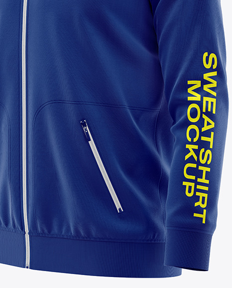 Men’s Full-Zipped Sweatshirt Mockup