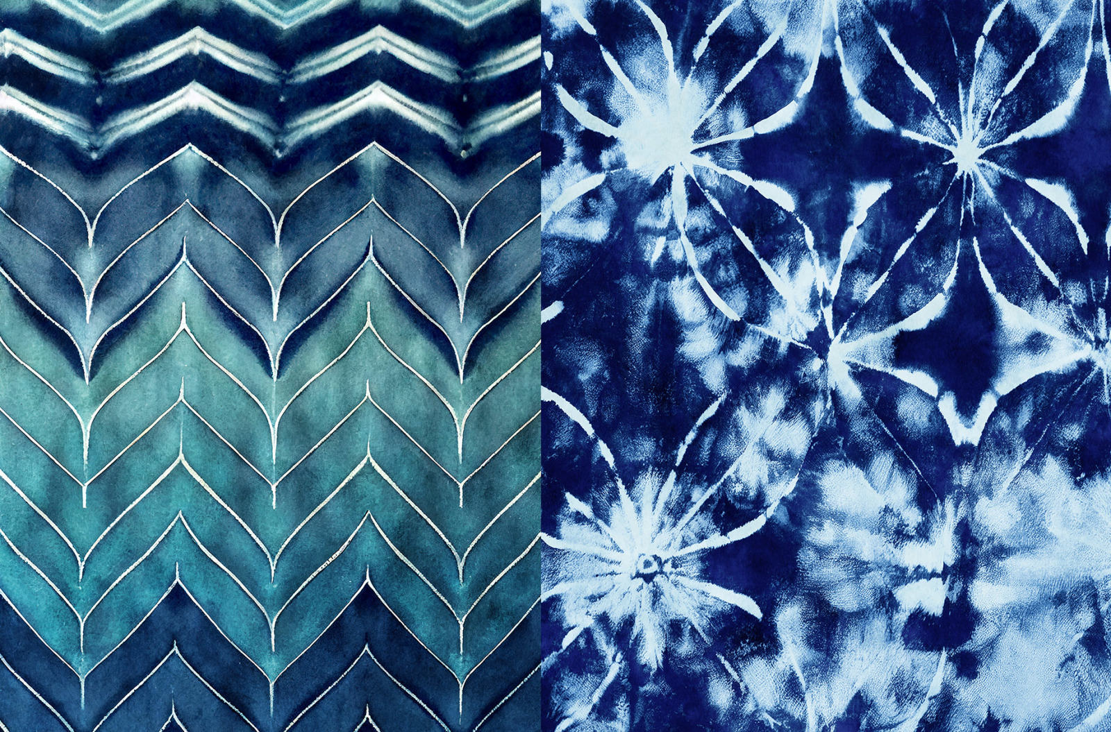 Shibori Indigo Japanese Dye Textures