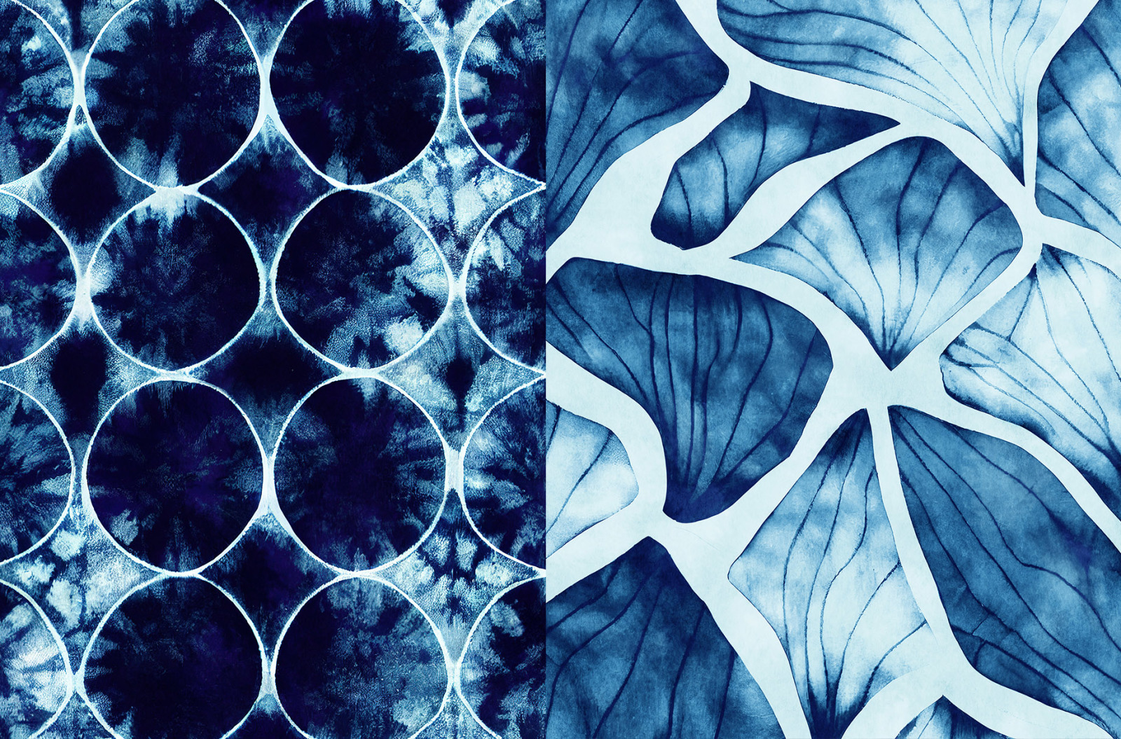 Shibori Indigo Japanese Dye Textures