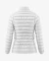 Woman's Down Jacket Mockup - Back View