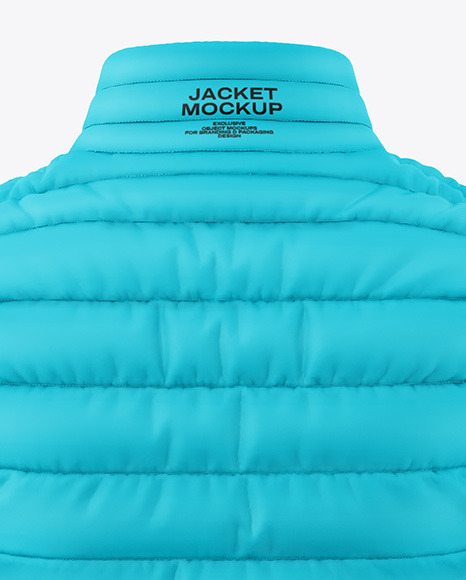 Woman's Down Jacket Mockup - Back View