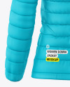 Woman's Down Jacket Mockup - Back View