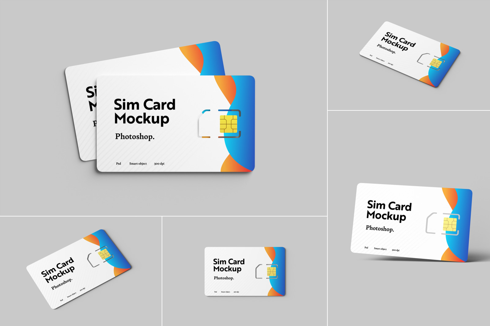 Sim Card Mockups