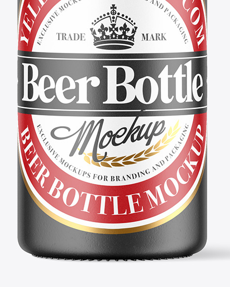 Ceramic Beer Bottle Mockup