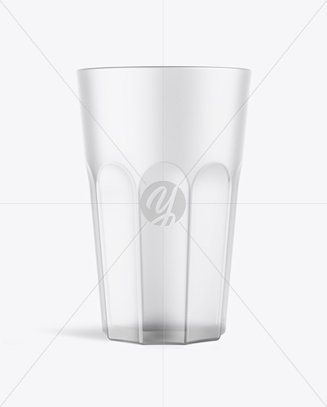 Frosted Empty Beer Glass Mockup