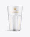 Frosted Empty Beer Glass Mockup