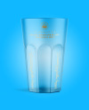 Frosted Empty Beer Glass Mockup