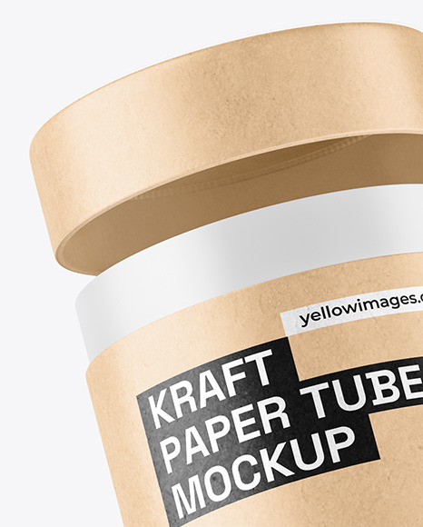 Kraft Paper Tube Mockup