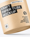 Kraft Paper Tube Mockup