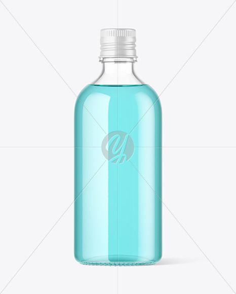 Clear Glass Bottle Mockup