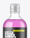 Clear Glass Bottle Mockup