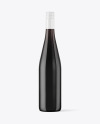 Antique Glass Bottle With Red Wine Mockup