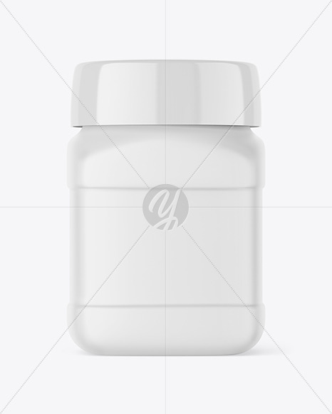 Matte Plastic Jar Mockup