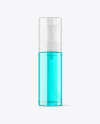 Color Glass Cosmetic Bottle with Pump Mockup