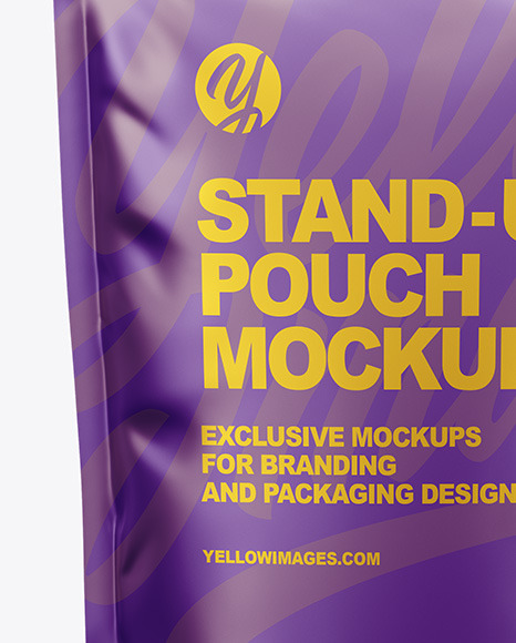 Metallic Stand-up Pouch Mockup